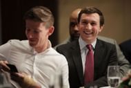 Michael Ledecky (R) is the brother of Katie Ledecky